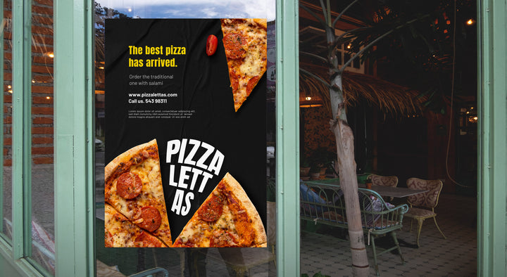 standard window decal size