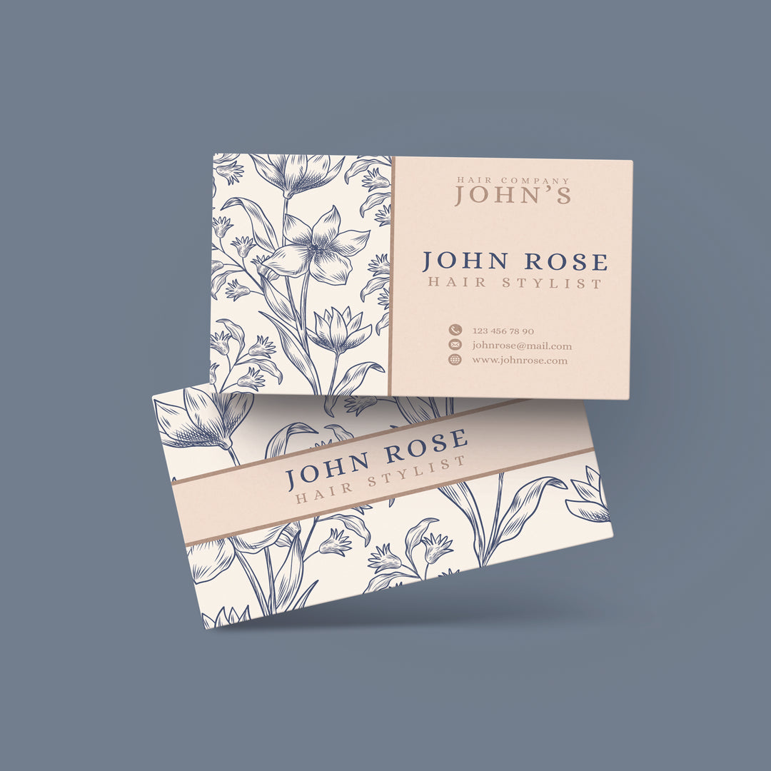 Matte finish business cards