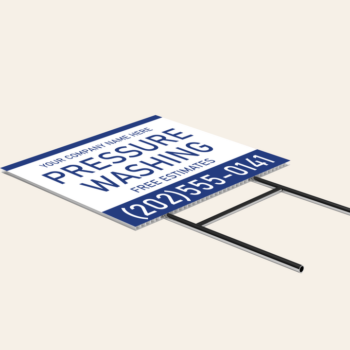 Pressure Washing Yard Signs