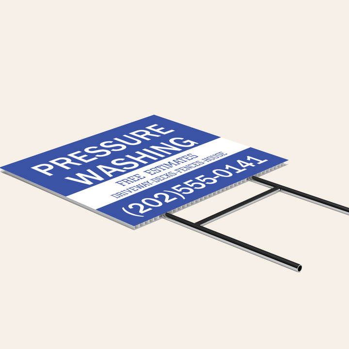 Pressure Washing Yard Signs
