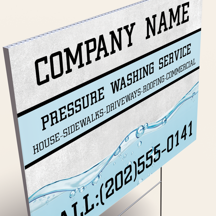 Pressure Washing Yard Signs