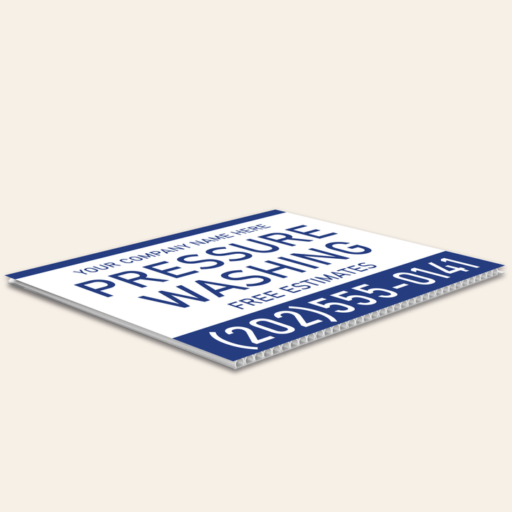 Pressure Washing Yard Signs