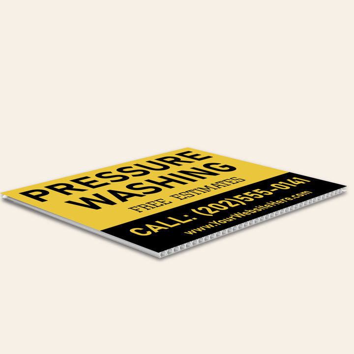 Pressure Washing Yard Signs