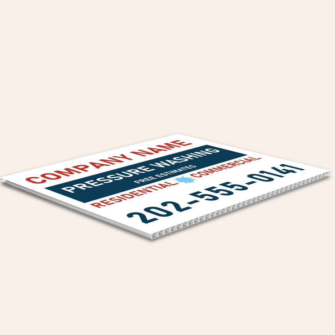 Pressure Washing Yard Signs