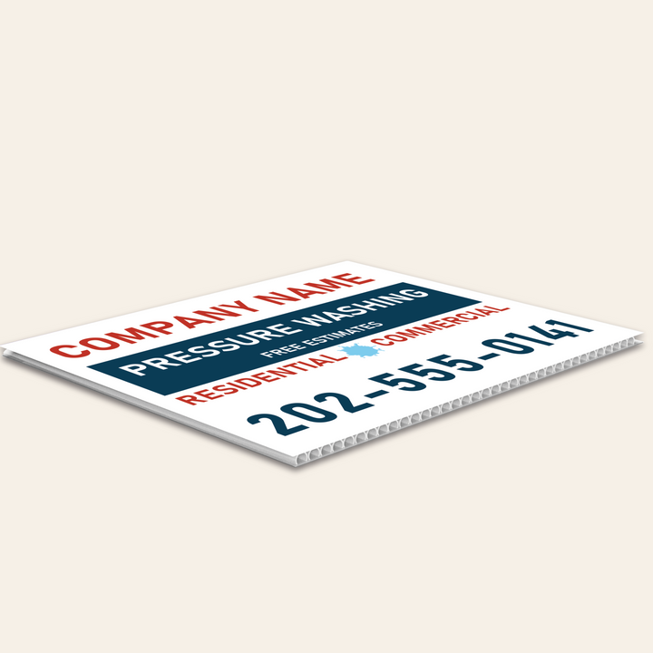 Pressure Washing Yard Signs