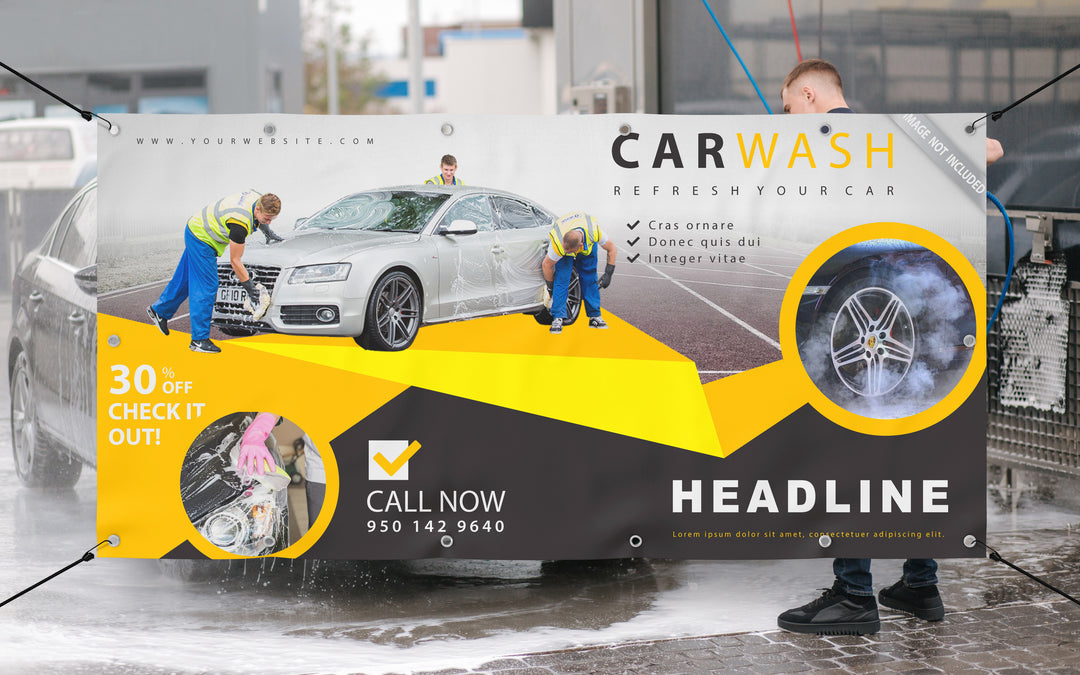 car wash banner