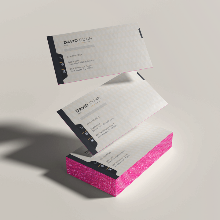 32pt uncoated painted edge business cards