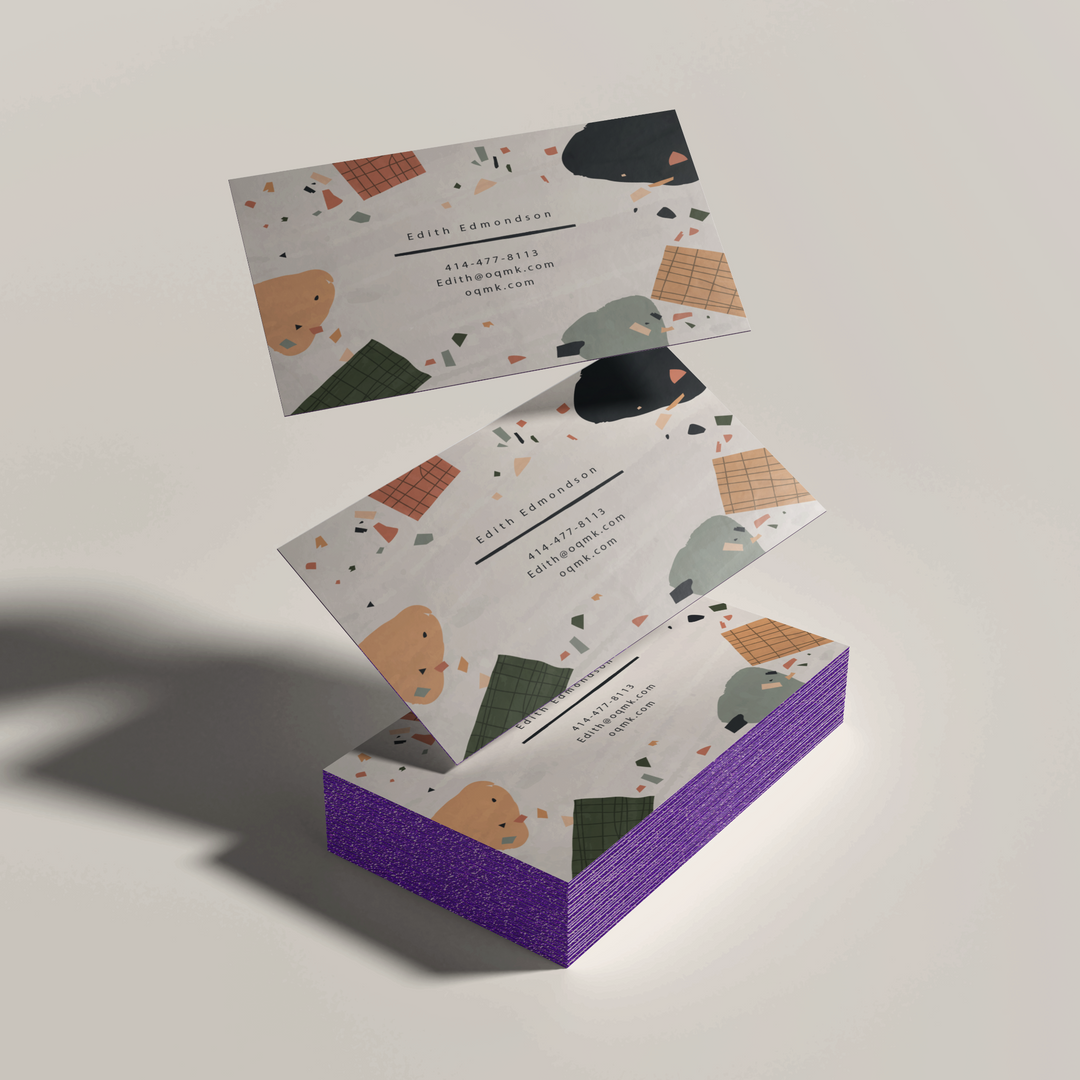 painted edge business cards miami