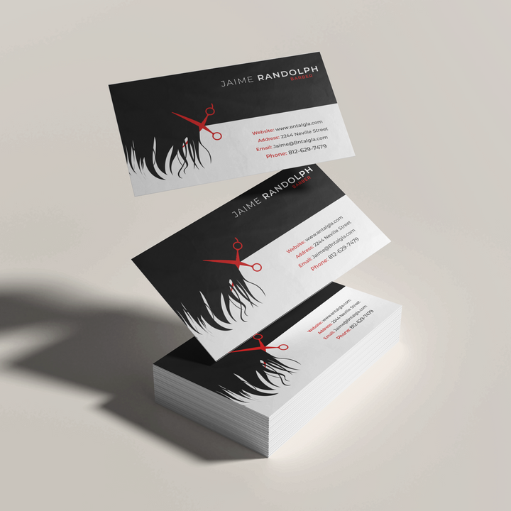 barber business cards