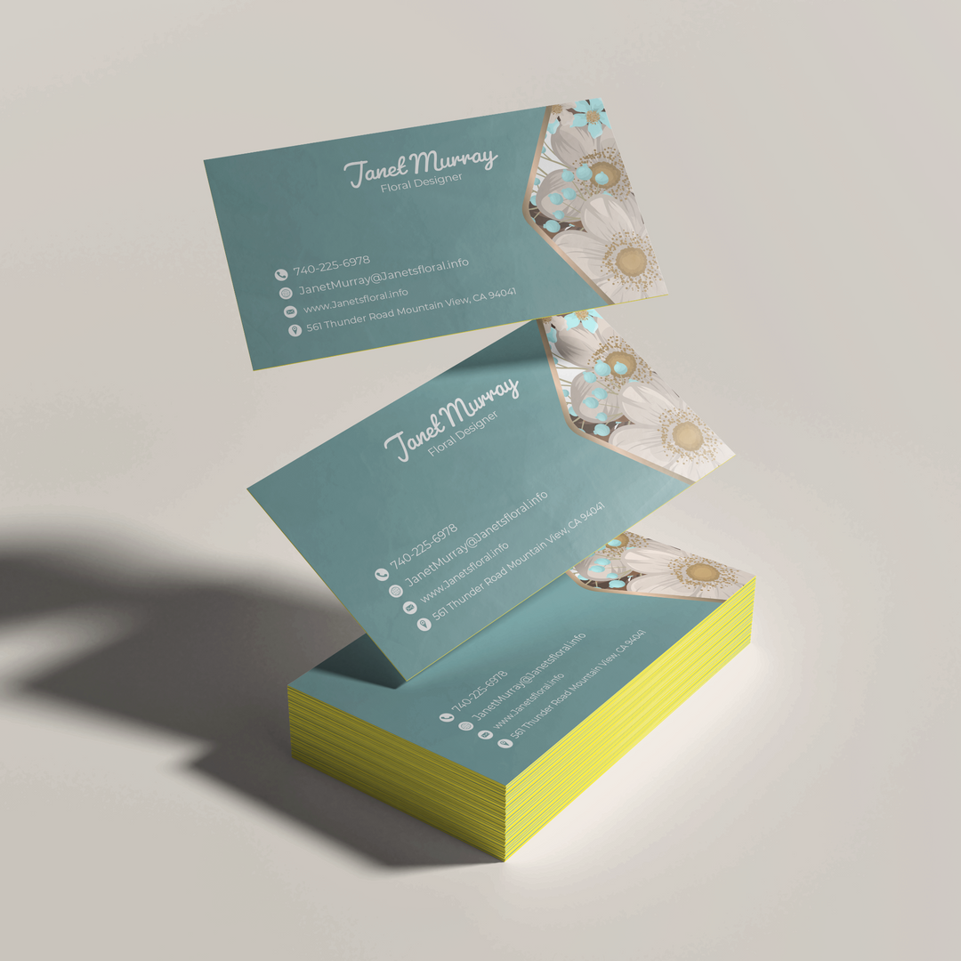 floral business cards